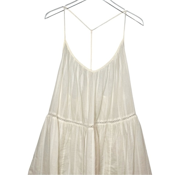 NEW Madewell Embroidered Cream Racerback Women’s Summer Cover Up Dress Sz 2X - Picture 3 of 11